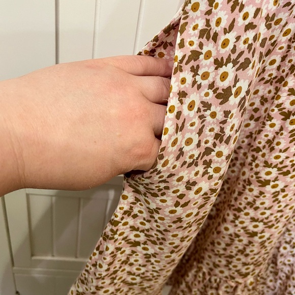 Celkuser Pink Floral Midi Dress - Picture 4 of 6